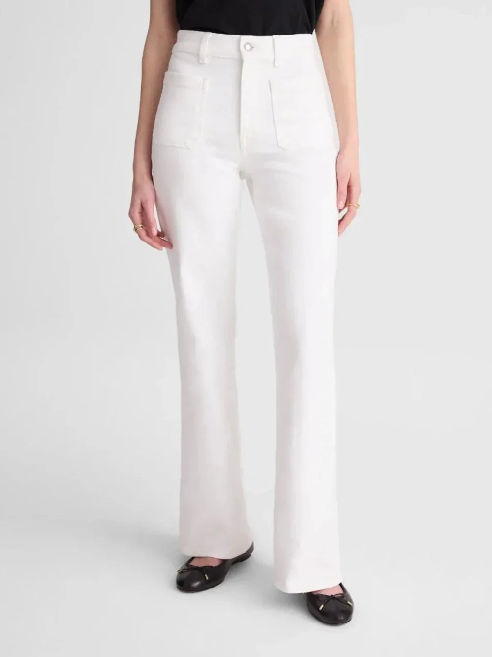 Madewell White The Emmy Wide-Leg Crop Jeans W26S NWT